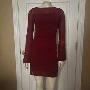 Princess Polly Deep Red Mini Dress
